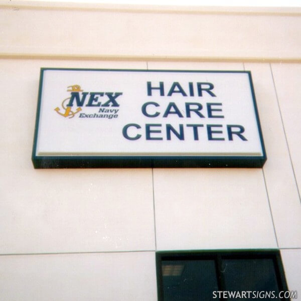 Military Sign for Hair Care Center