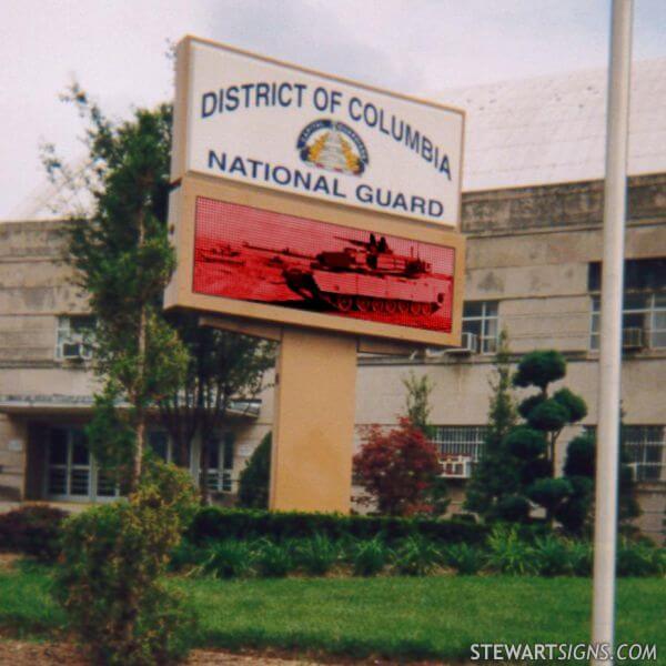Military Sign for Army National Guard Armory