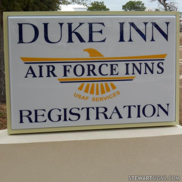 Military Sign for Duke Inn - Duke Field