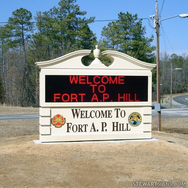 Military Sign for D P C A - Fort A. P. Hill