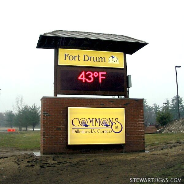 Military Sign for Recreation - Fort Drum