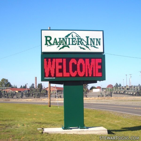 Military Sign for Rainier Inn