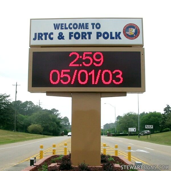 Military Sign for Fort Polk Joint Readiness Training Center