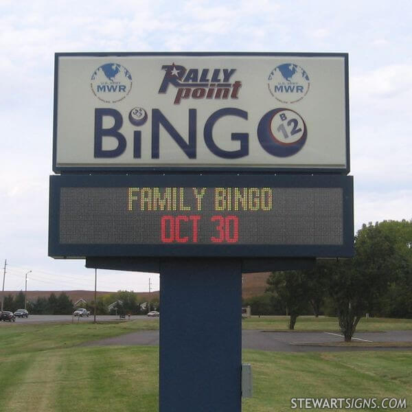 Military Sign for Rally Point - Fort Riley