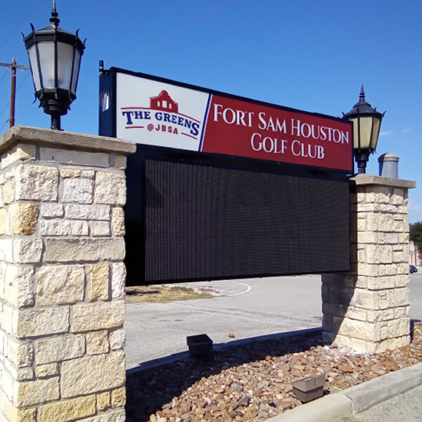 Military Sign for Fort Sam Houston Golf Course
