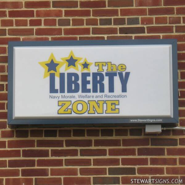 Military Sign for The Liberty Zone