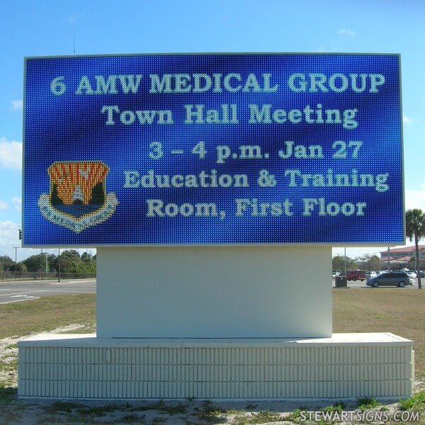 Military Sign for Mac Dill AFB - Dale Mabry Gate