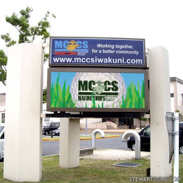 Military Sign for Marine Corps Community Services