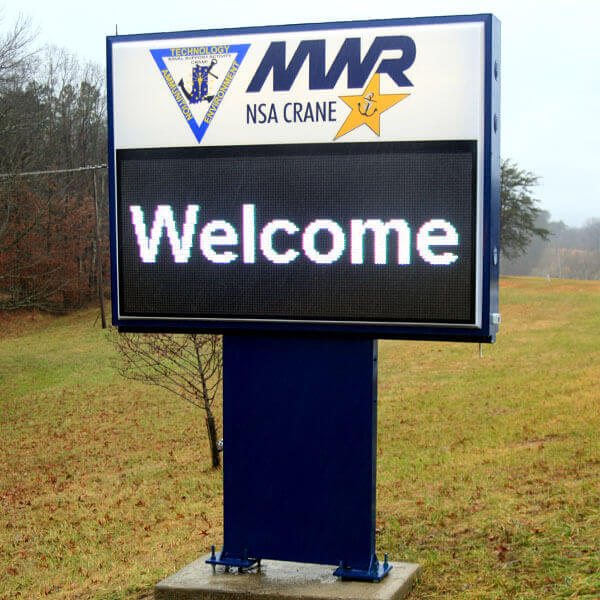Military Sign for Naval Surface Warfare Center - Crane Division