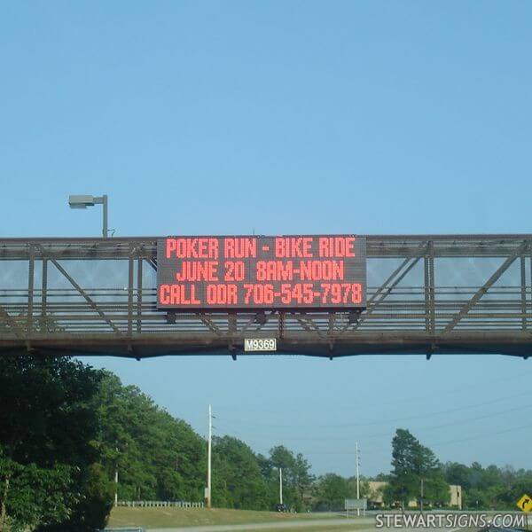 Military Sign for Fort Benning - I-185 Overpass