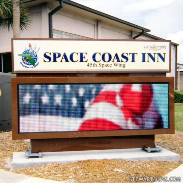 Military Sign for Space Coast Inn - Patrick AFB