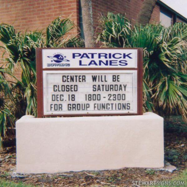Military Sign for Patrick Lanes