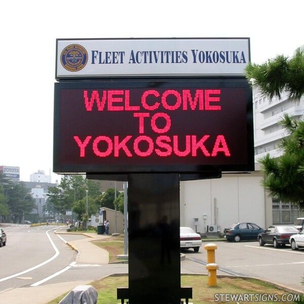 Military Sign for Fleet Activities Yokosuka