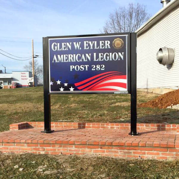Civic Sign for Glen W. Eyler American Legion Post 282