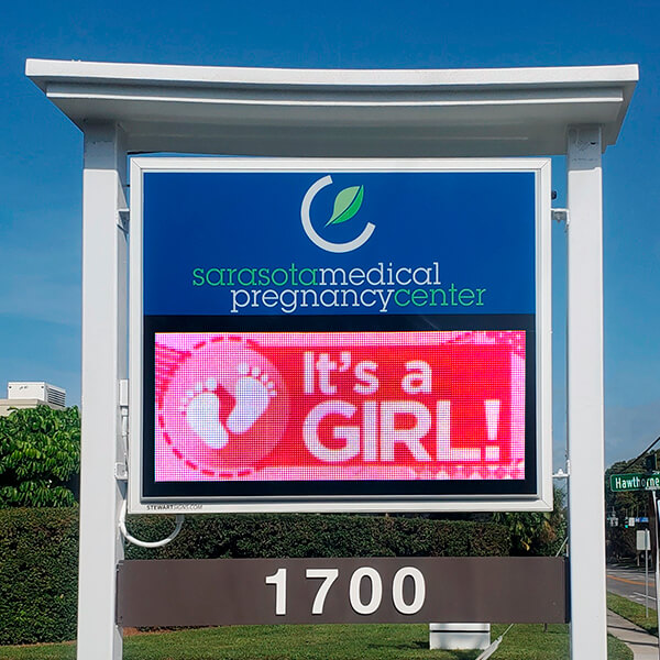 Business Sign for Sarasota Pregnancy Center