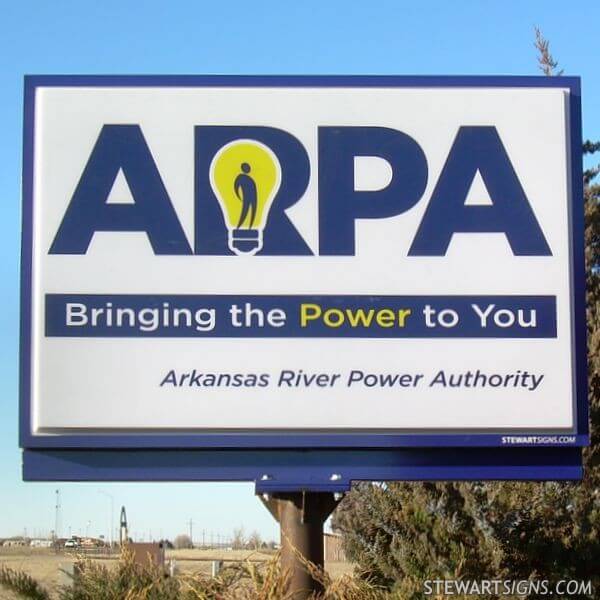 Municipal Sign for Arkansas River Power Authority