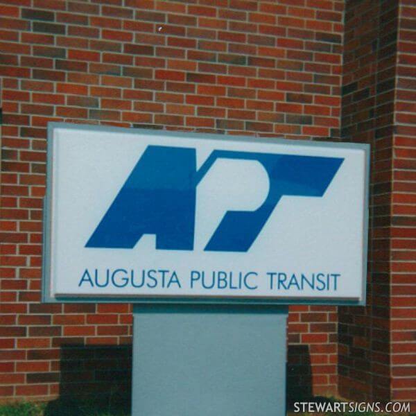 Municipal Sign for Augusta Public Transit