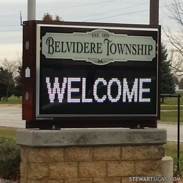 Municipal Sign for Belvidere Township