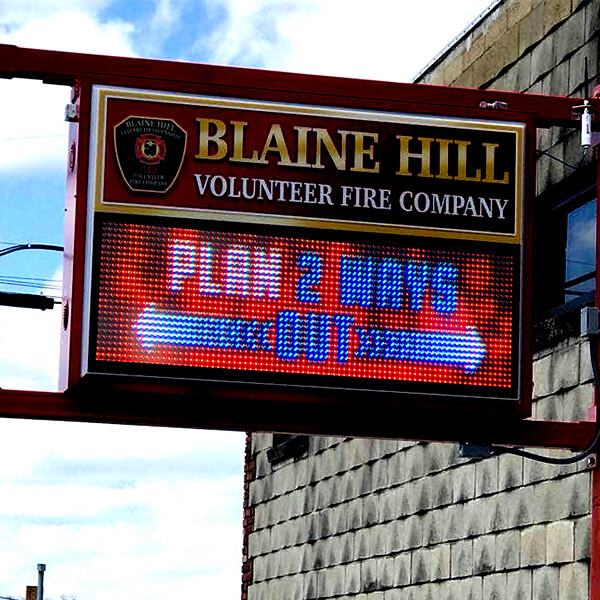 Municipal Sign for Blaine Hill Volunteer Fire Company