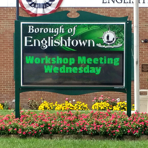 Municipal Sign for Borough of Englishtown