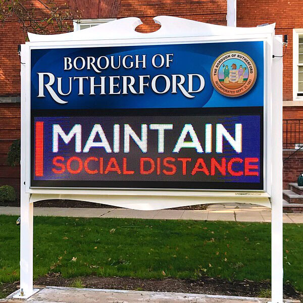 Municipal Sign for Borough of Rutherford