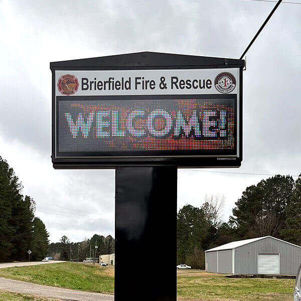 Municipal Sign for Brierfield Fire and Rescue