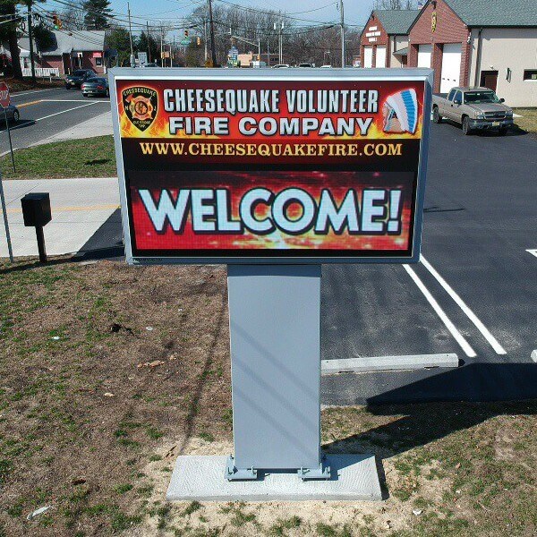 Municipal Sign for Cheesequake Volunteer Fire Company