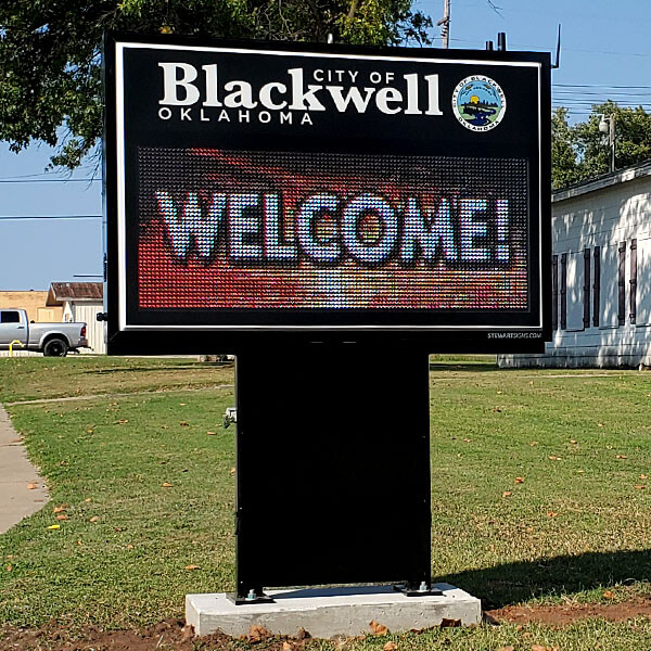 Municipal Sign for City of Blackwell Blackwell, OK