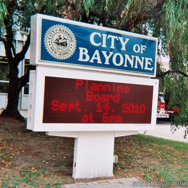 Municipal Sign for City of Bayonne