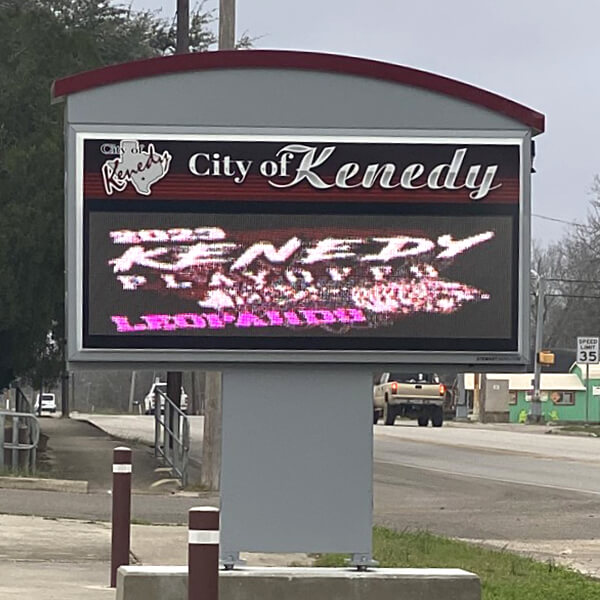 Municipal Sign for City of Kenedy