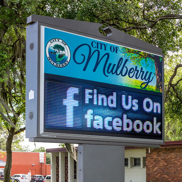 Municipal Sign for City of Mulberry