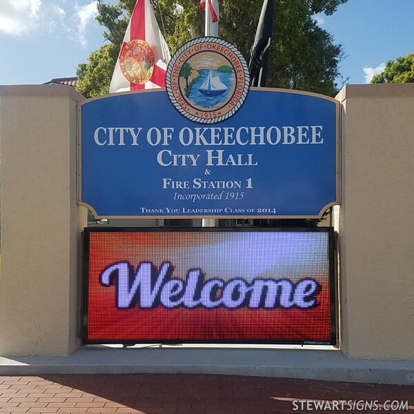 Municipal Sign for City of Okeechobee