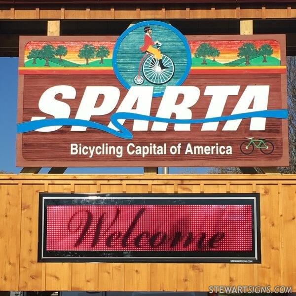 Municipal Sign for City of Sparta