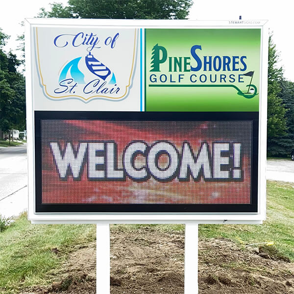Municipal Sign for City of St Clair