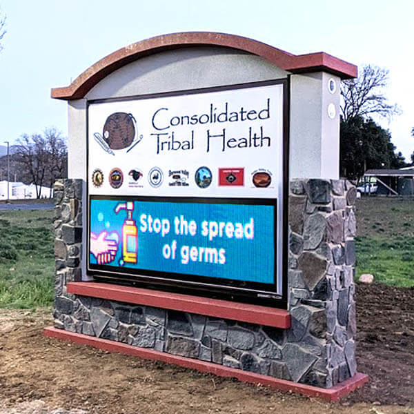 Municipal Sign for Consolidated Tribal Health