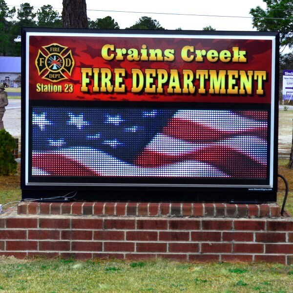 Municipal Sign for Crains Creek Fire Department