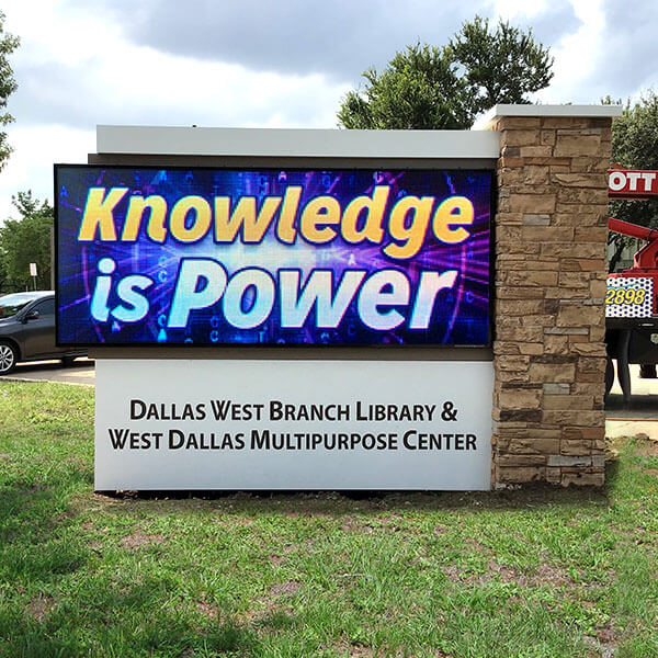 Municipal Sign for City of Dallas