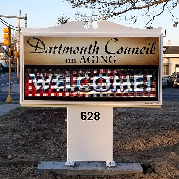 Municipal Sign for Dartmouth Council on Aging