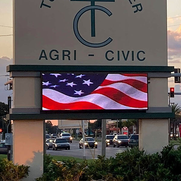 Civic Sign for Turner Agri Civic Center