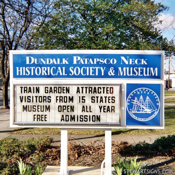 Business Sign for Dundalk Patapsco Neck Historical Museum Inc.