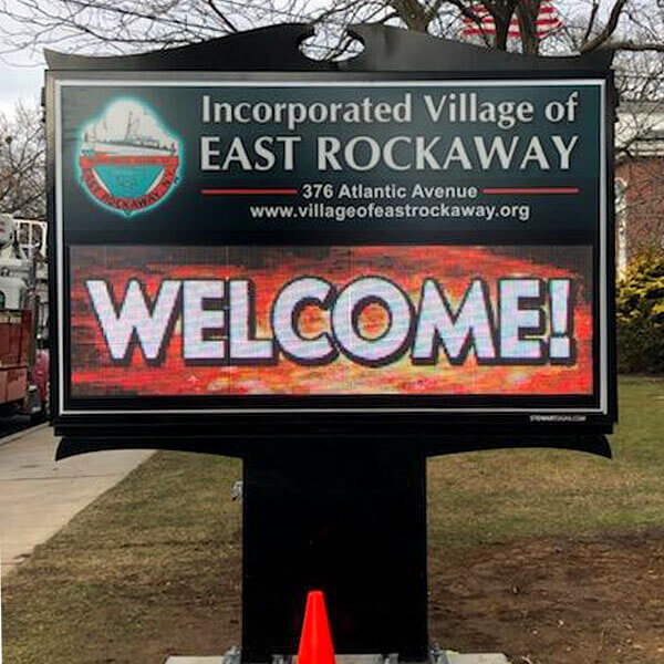 Municipal Sign for East Rockaway Fire Department