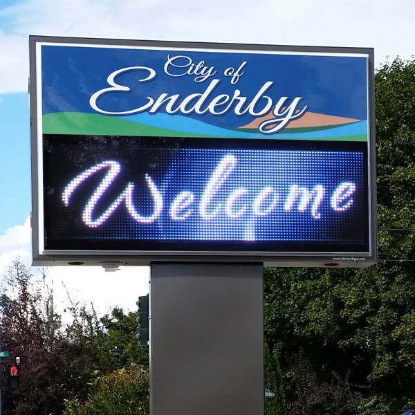 Municipal Sign for City of Enderby