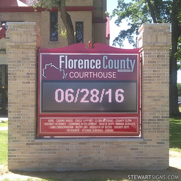 Municipal Sign for Florence County Court House