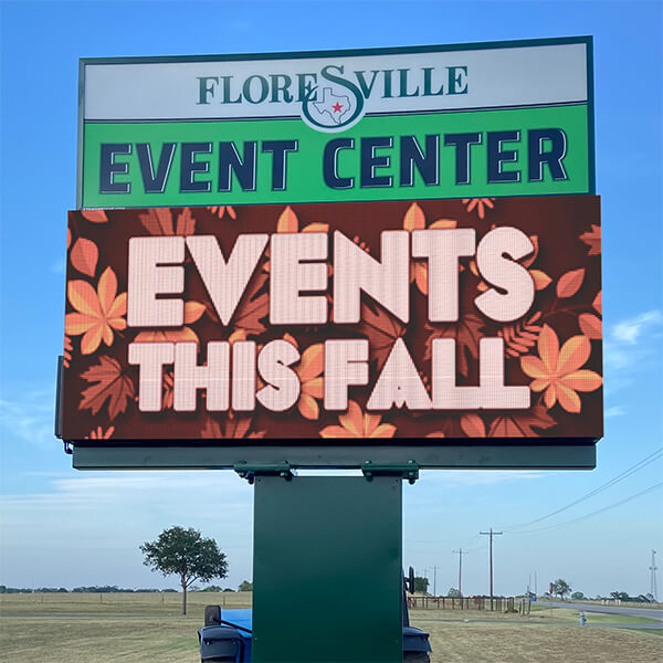 Municipal Sign for Floresville Event Center