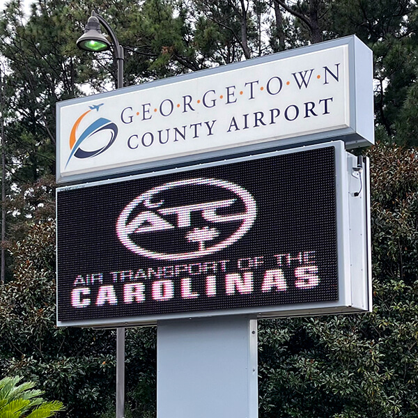 Municipal Sign for Georgetown Airport