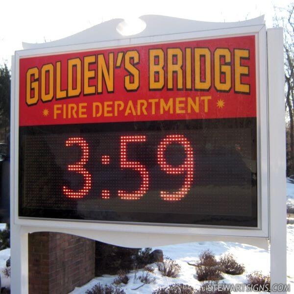 Municipal Sign for Goldens Bridge Fire District