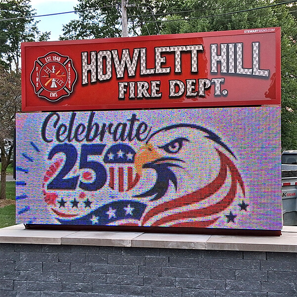 Municipal Sign for Howlett Hill Fire Department