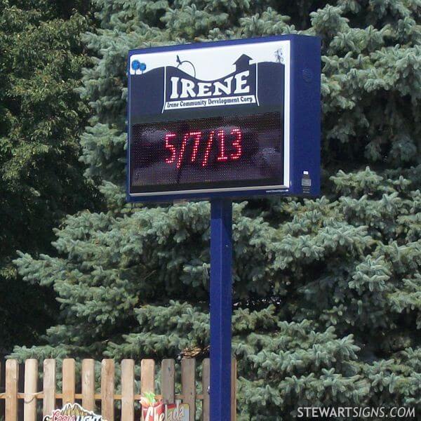 Municipal Sign for Irene Community Development Center