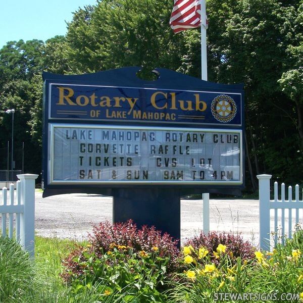 Civic Sign for Lake Mahopac Rotary