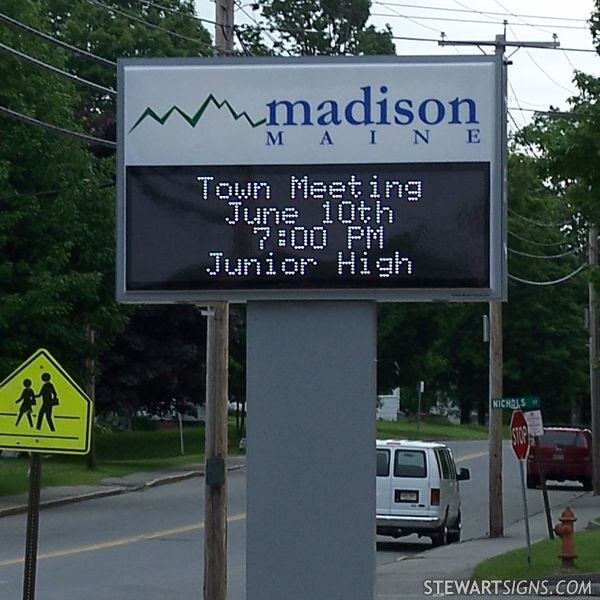 Municipal Sign for Town of Madison